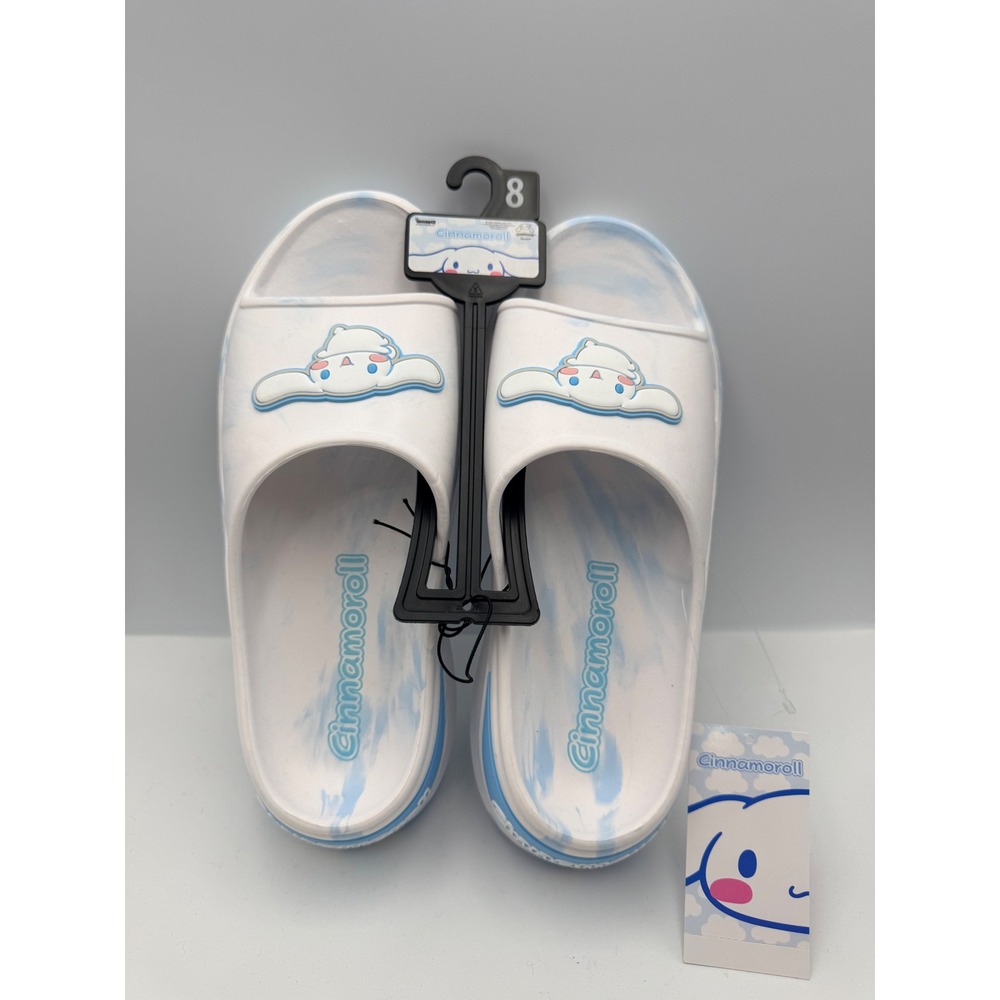 Ground Up Cinnamoroll Slides Women Size 8 Blue New Platform Sanrio
